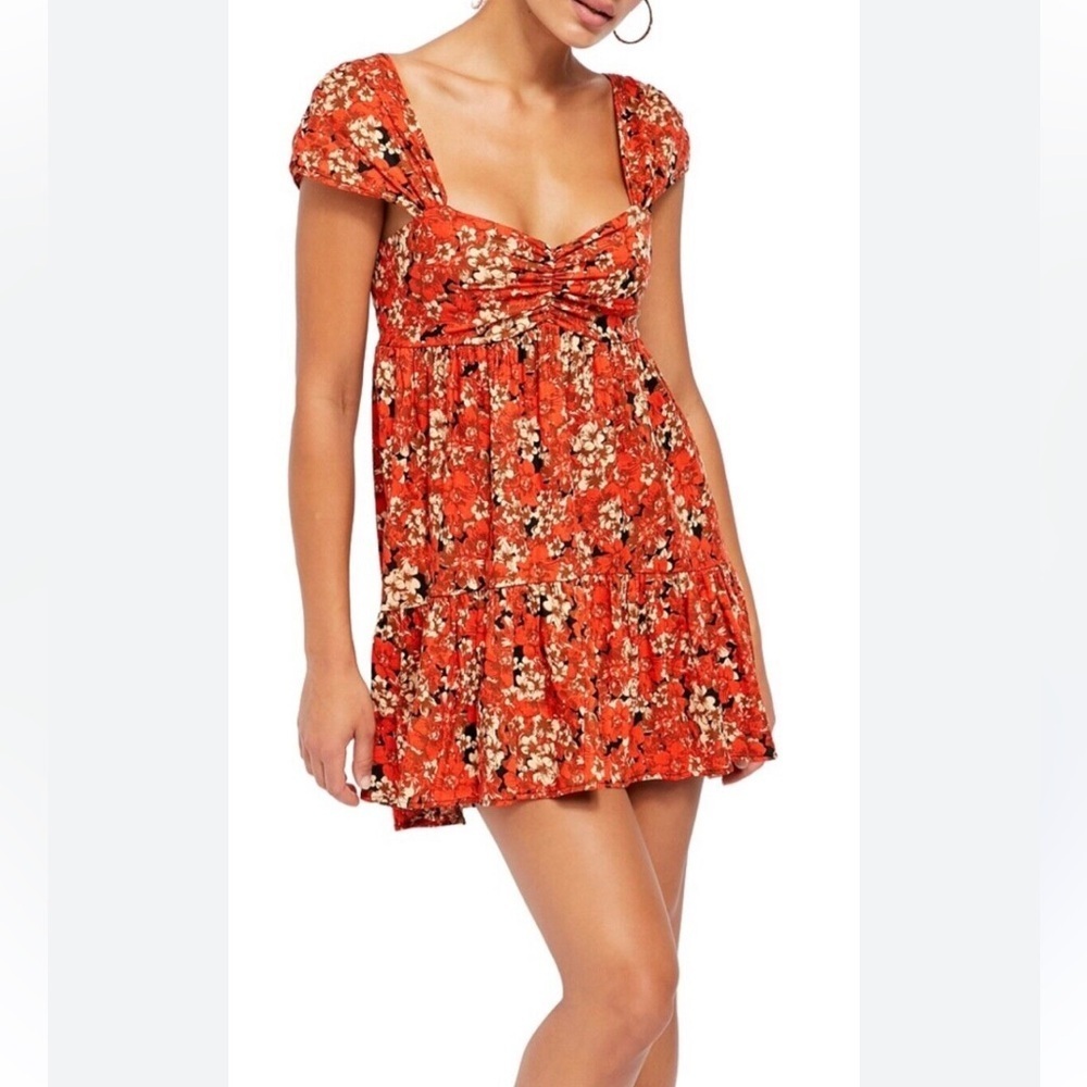 Free People Pattern Play Floral Mini Dress